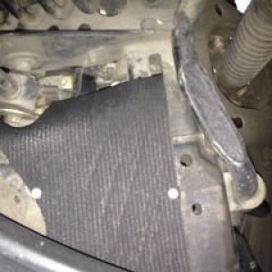 Fixed that fender skirt that ripped off. Toyota wanted $46 per side. Yeah o