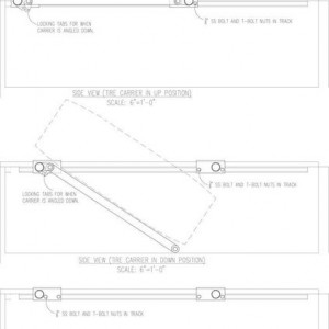 Tire Carrier Bed Bars Schematic