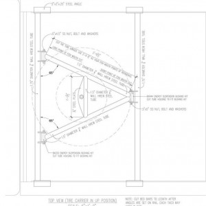 Tire Carrier Bed Bars Schematic