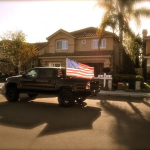 flag black tacoma