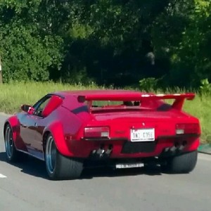 What is it? Looks like a Lambo, but the emblem (not seen here) looked like 