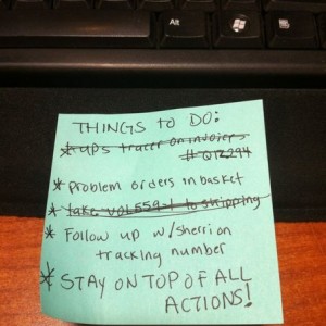 I hate when my co-workers give me todo list