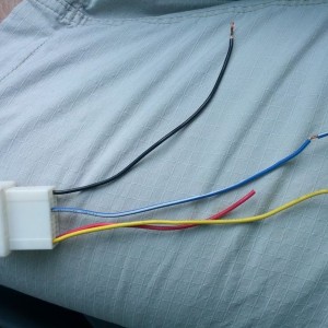 Stock wiring harness....slightly modified for JBL application