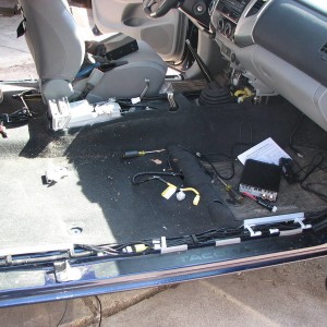 2012 Tacoma center console removed