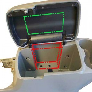 Console CB Mounting areas