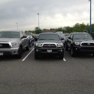 Three Toyotas