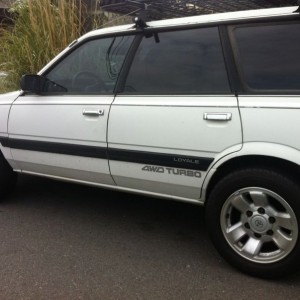 1st gen Taco wheels on a Subaru