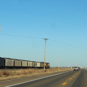 train off of US-30, headed east