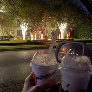 Christmas lights and ice cream, only in Texas