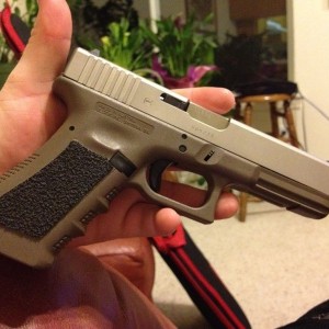 Great white buffalo. OD Green/Nickel Boron Glock