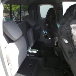 back seat area