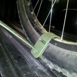 Found a way to keep that back tire stationary now..