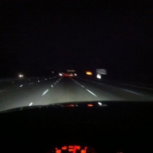 Headlights on freeway w/o fogs