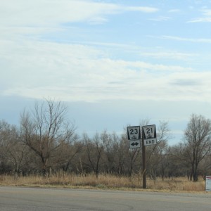 23 runs to the Colorado border