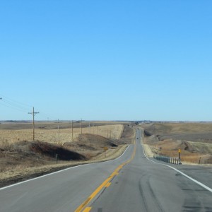 56 westward, is getting hilly, eastern edge of the sandHills