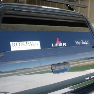 Rear of shell