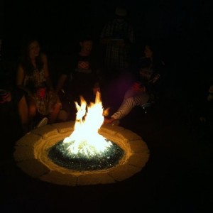 New fire pit was a hit last night.