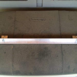 Behind grill light bar