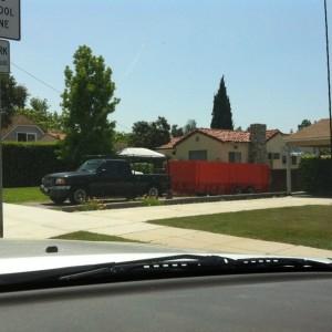 I wonder how his trans is holding up pulling that? He told me he hauls off 