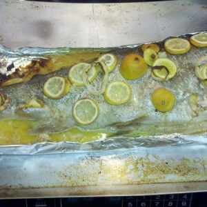 Rainbow trout for dinner. Yum!