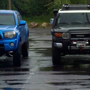 My blue and someones fj in morgantown pa