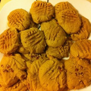 From scratch peanut butter cookies