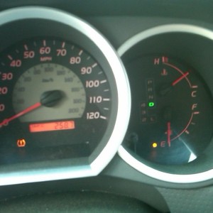 Haha 258 miles and light was on 30 miles ago.