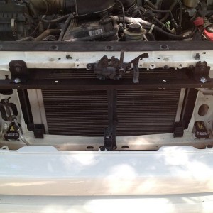 Homemade behind grille light bar