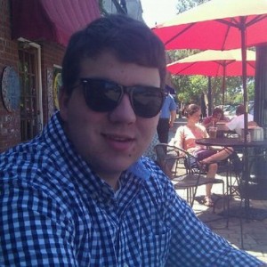 Eating lunch in downtown Aiken.