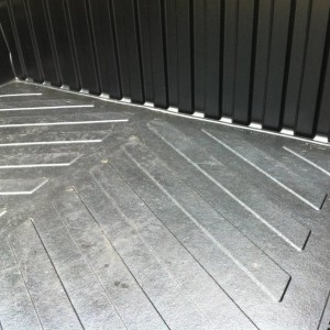 Bed mat cut