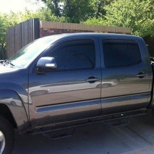 20% tint on front windows