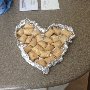 Pizza bites made with love <3