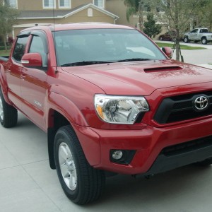 2012 Barcelona Red TRD Sport DC stock with Rain Guards