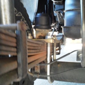 New bump stops with custom mount