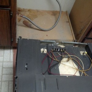 Yup, it's hard wired.