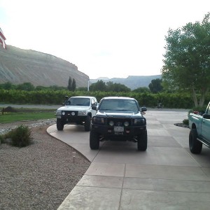 Palisade, top off and get some supplies in grand junction then Moab