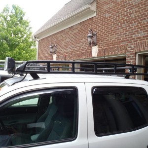 Side Roof Rack view