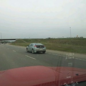 First Chevy Volt Ive ever seen outside of a dealership. Guess that means it