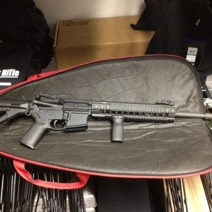 Got my new Surefire Muzzle Break and BCM charging handle. Feels good man.