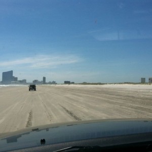 Atlantic City from the beach.