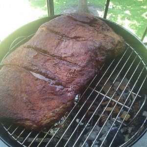 Now 2.5hrs on the smoke. 9 or so more :-)
