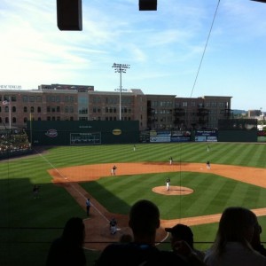 Greenville Drive box seats son!