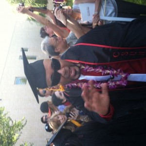 Me doing the dougie after grad!!!