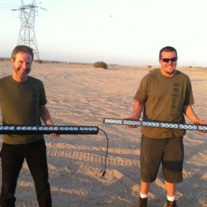 Alan Roach of Baja Designs with the new long distance LED. This light is a 