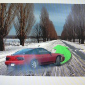 Drifting 240 in my defensive driving course :laugh: