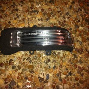 Mirror blinker removed