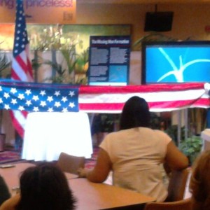 The folding of the flag