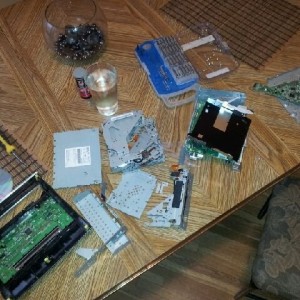 For those who have ever fought with electronics I offer you this stereo dea