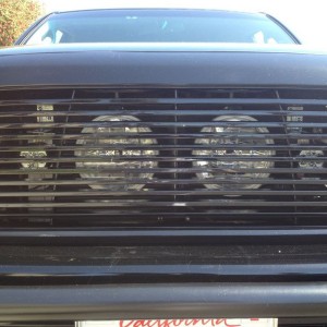 Adv monster led behind grill