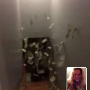 Soo. I know it's blurry..but I just paid my roommate his rent...500 do